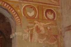 la descente de croix fresques eglise de Vic
