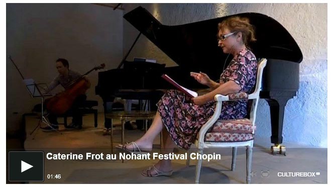 Catherine Frot au Festival de Nohant